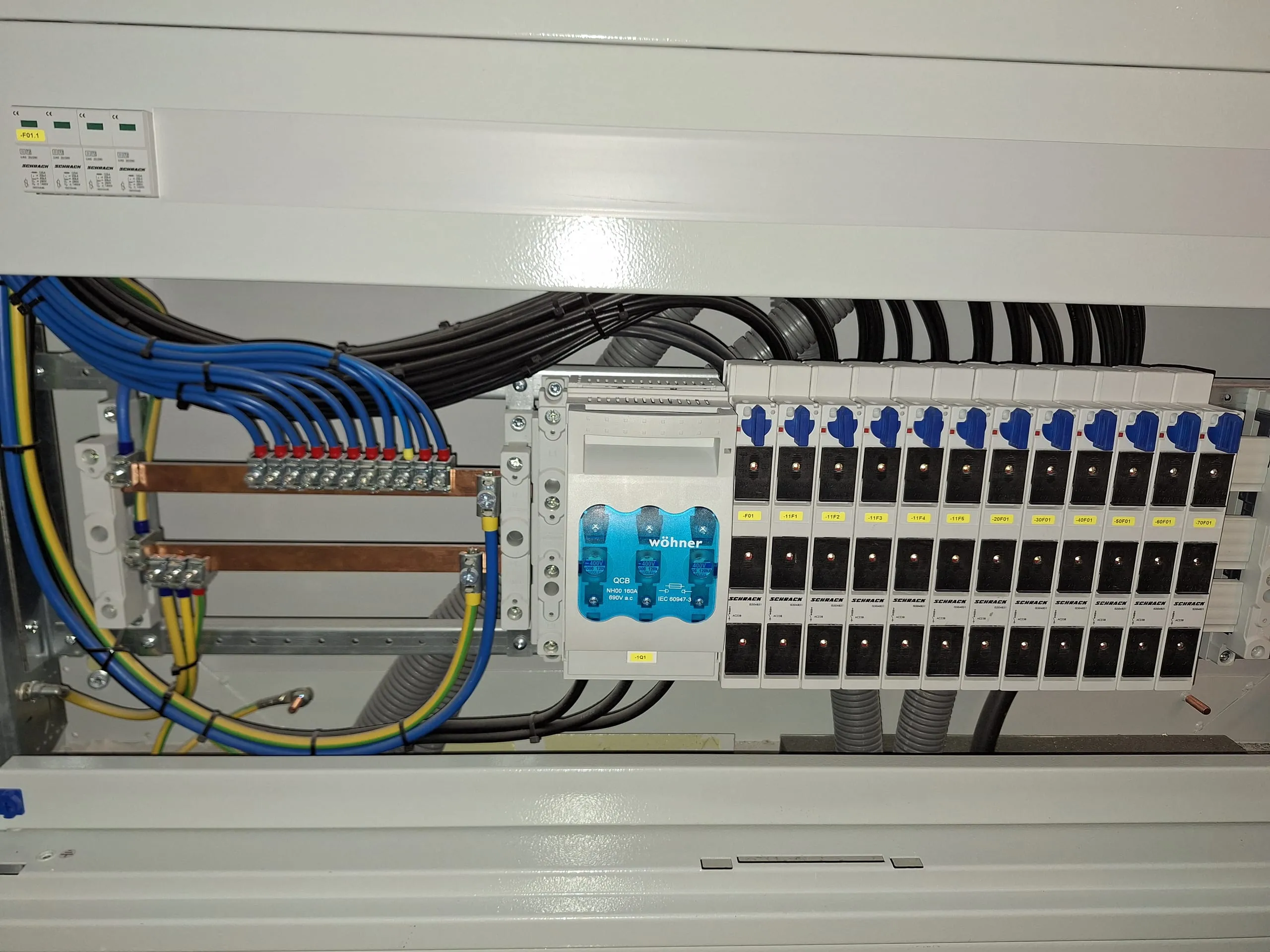 Elektroinstallation – Schaltschrank und Verkabelung
